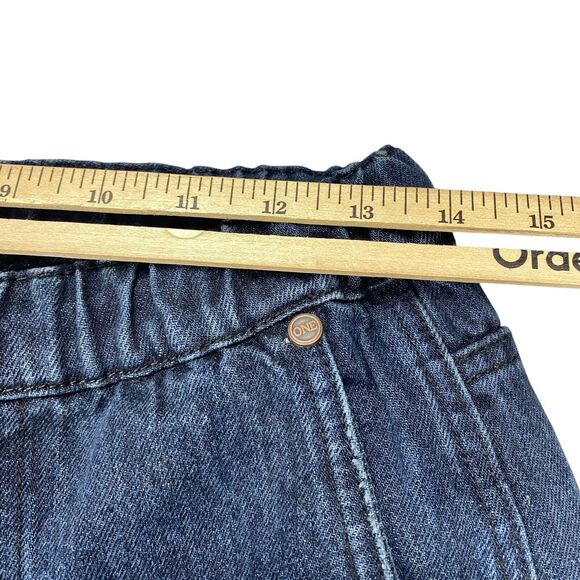 One Teaspoon Shabbies Drawstring Boyfriend Denim Jean Women XS Destroyed - Picture 13 of 16